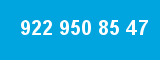 922 950 85 47 922 950 85 47